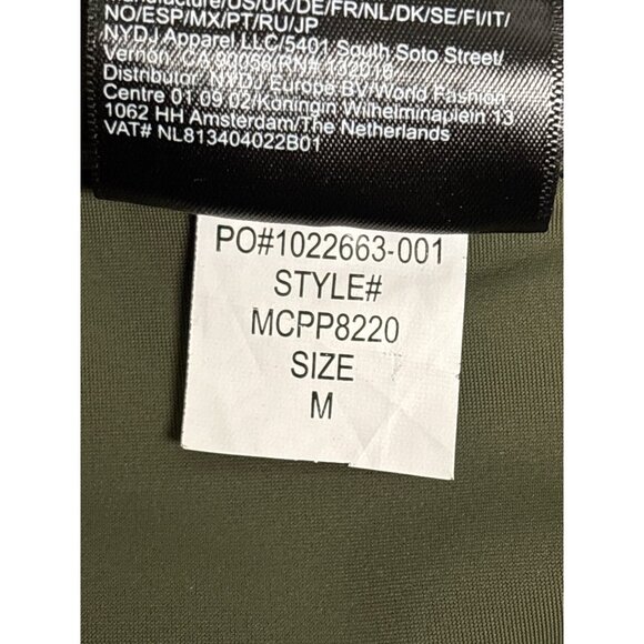 NYDJ Sculpt-Her Womens Lift Tuck Olive Green Trousers M - Picture 6 of 9